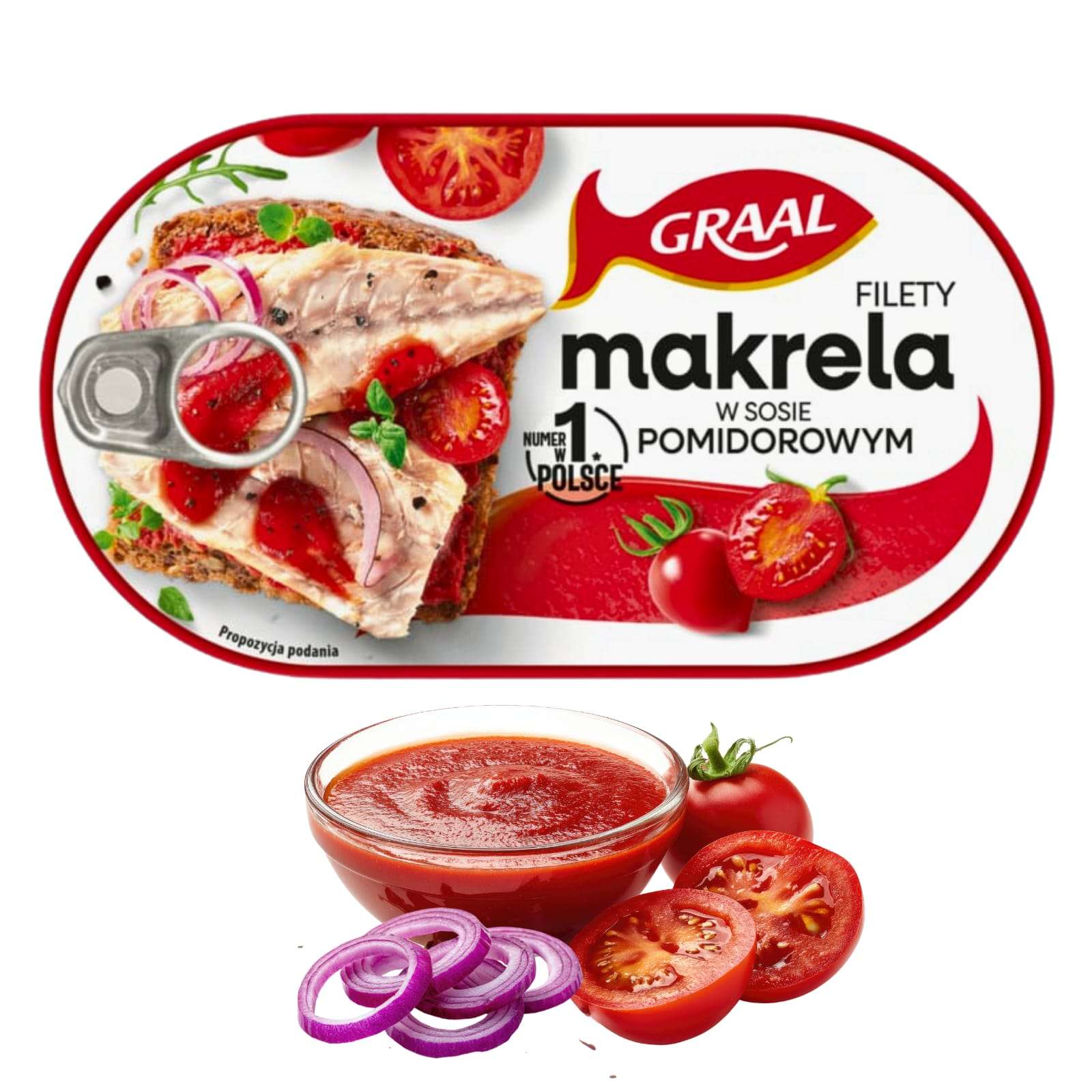GRAAL FILET Z MAKRELI W SOSIE POMIDOROWYM 170G
