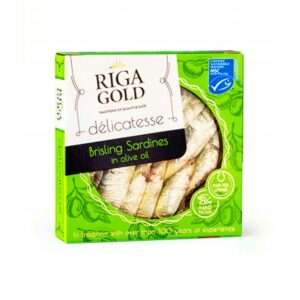 RIGA GOLD BRISLING SARDYNKI W OLIWIE Z OLIWEK 120G
