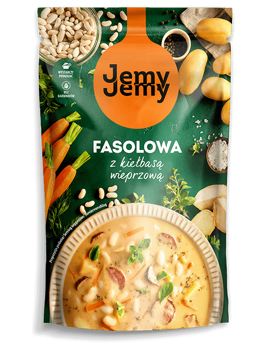 JEMYJEMY PROFI ZUPA FASOLOWA Z KIEŁBASĄ WIEPRZOWĄ 450G
