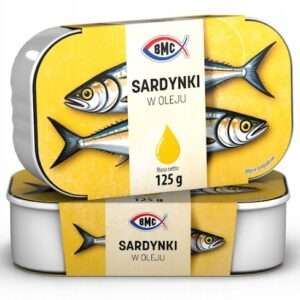 BMC SARDYNKI MAROKAŃSKIE W OLEJU ROŚLINNYM 125G