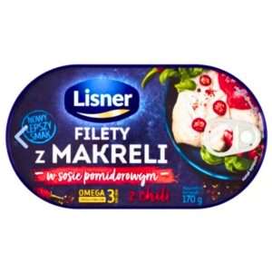 LISNER FILETY Z MAKRELI W SOSIE POMIDOROWYM Z CHILI 170G
