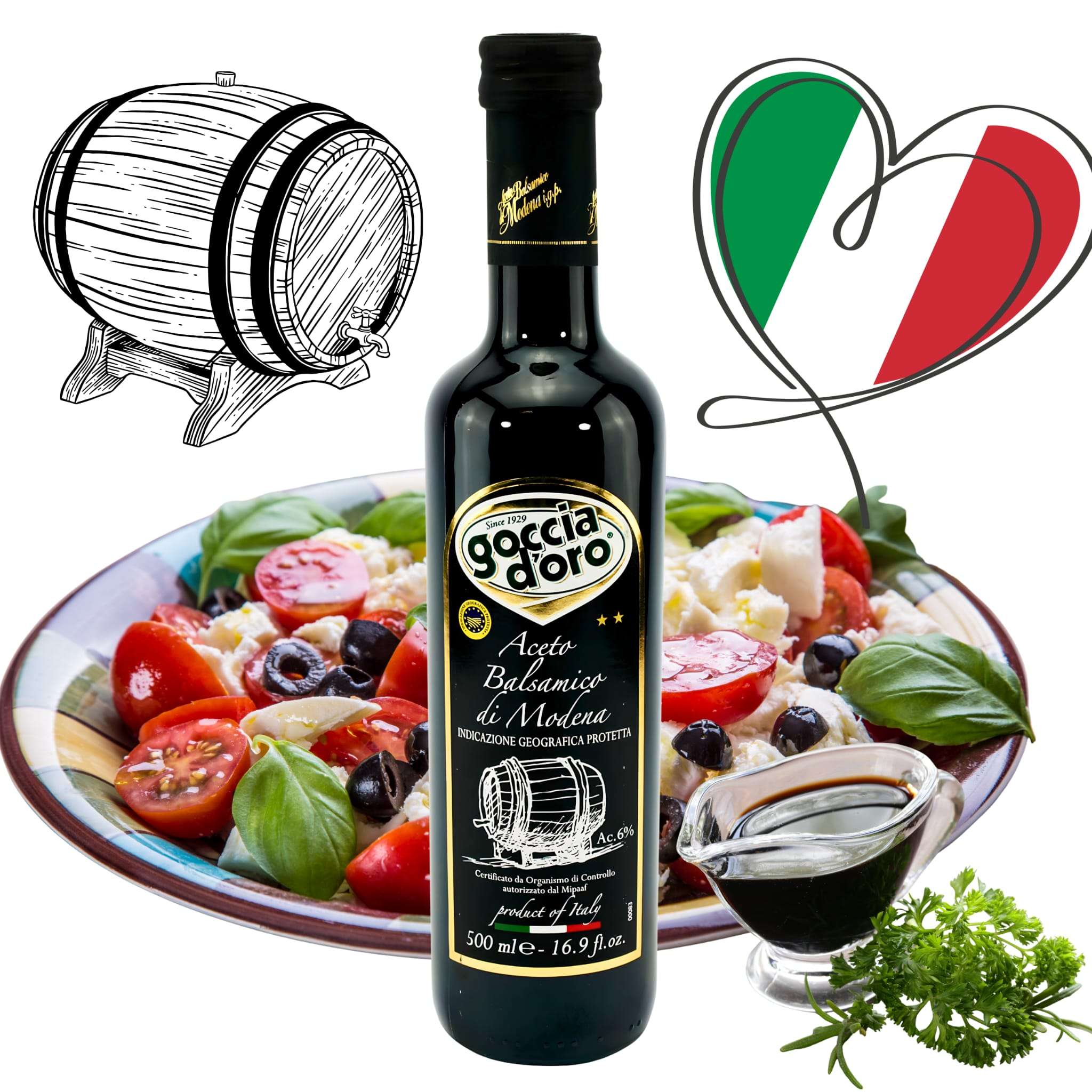 GOCCIA D’ORO OCET BALSAMICZNY Z MODEMY 500ML SZKŁO