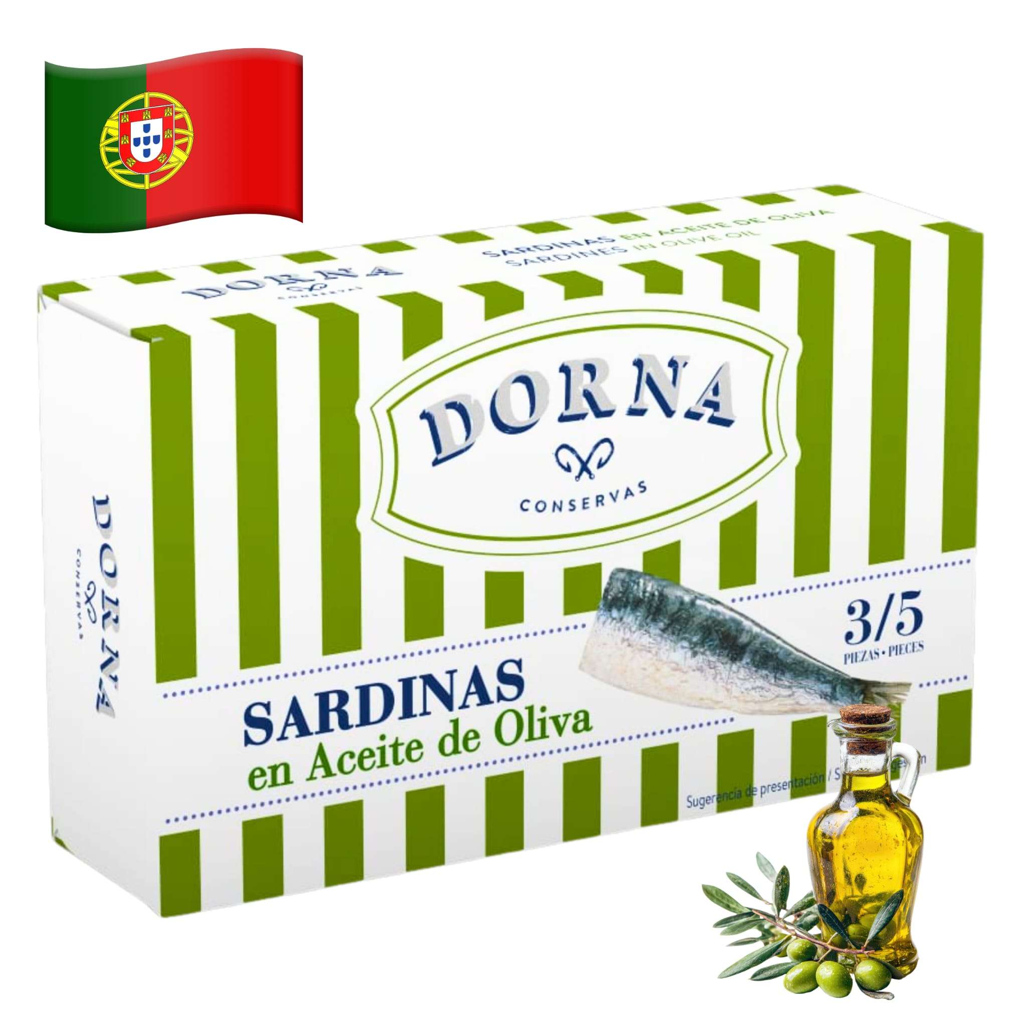 DORNA PORTUGALSKIE SARDYNKI W OLIWIE Z OLIWEK 120G