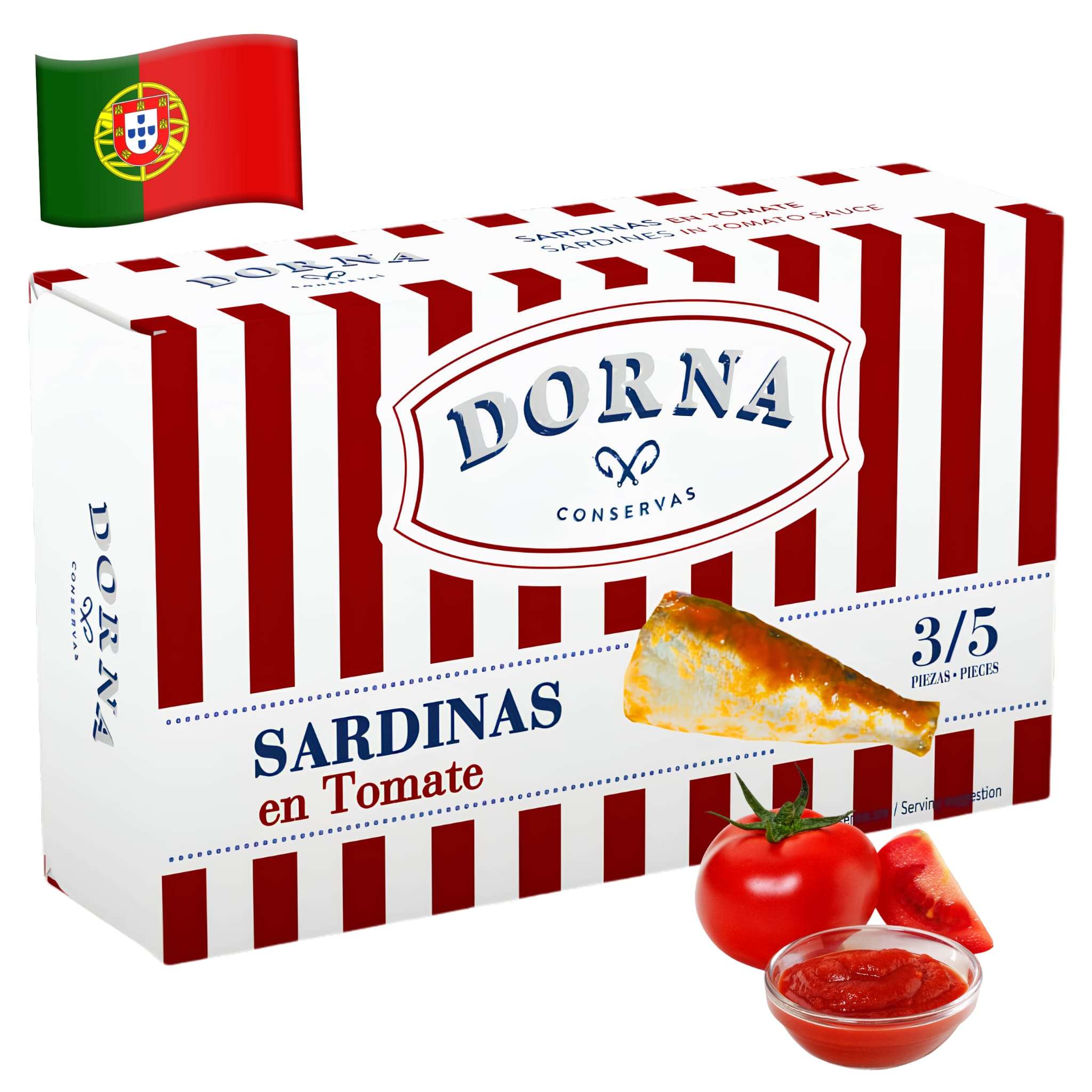 DORNA PORTUGALSKIE SARDYNKI W SOSIE POMIDOROWYM 120G