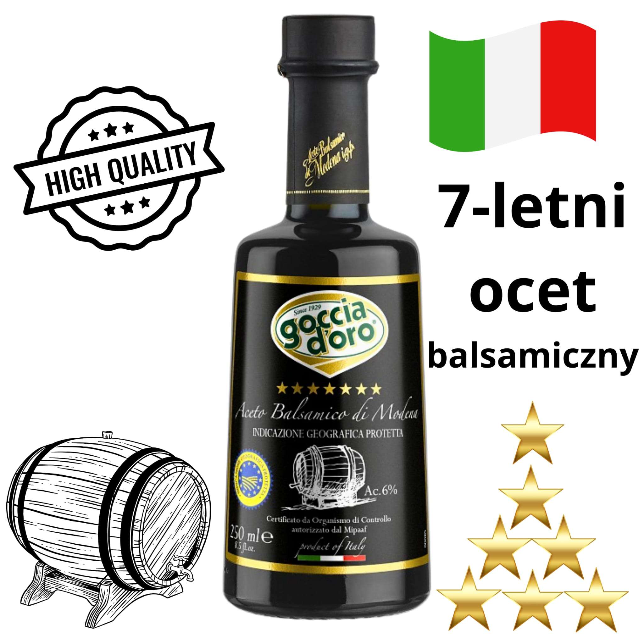 GOCCIA D’ORO OCET BALSAMICZNY Z MODEMY 250ML 7 LETNI