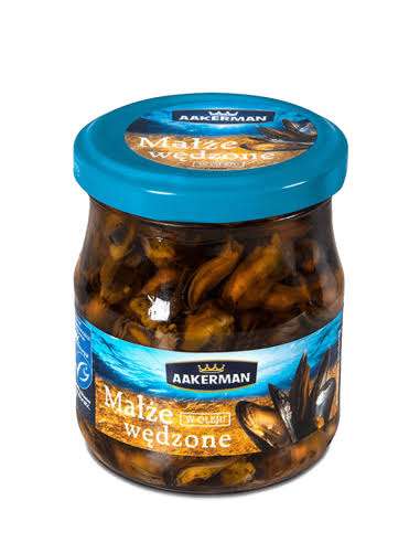 AAKERMAN MAŁŻE WĘDZONE W OLEJU 200G